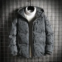 Мужское зимнее толстое пальто с длинным рукавом, пальто, Повседневная теплая верхняя одежда с капюшоном, куртка