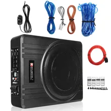 600W/800W 10 Inch Car Amplifier Subwoofer Car Audio Slim Under Seat Active Subwoofer Bass Speaker Car Subwoofers Woofer