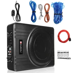 Amplificador de Audio para coche, Subwoofer de 10 pulgadas, 600W/800W, Delgado, bajo el asiento
