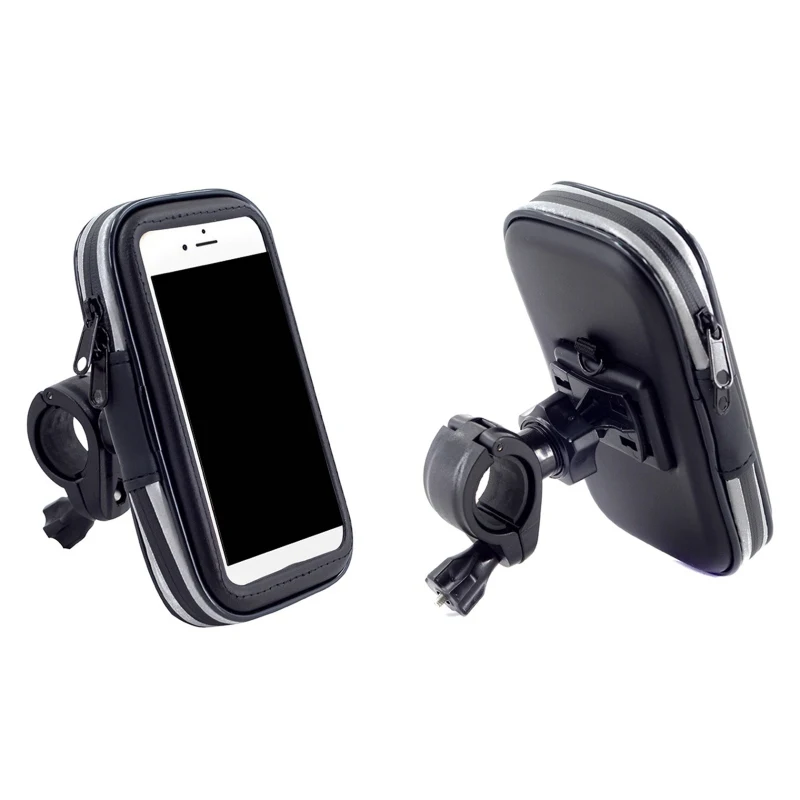 Best Bicycle Phone Storage Bag With TRANSPARENT layer Screen Touch Waterproof 5.7inch Phone GPS Case 360 Rotatable Handlebar Pouch 4