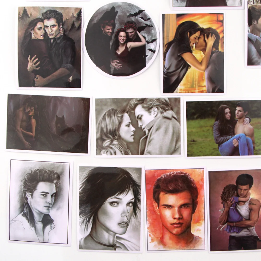35pcs Movie The Twilight Saga Scrapbooking Stickers Decal For Guitar Laptop toy 