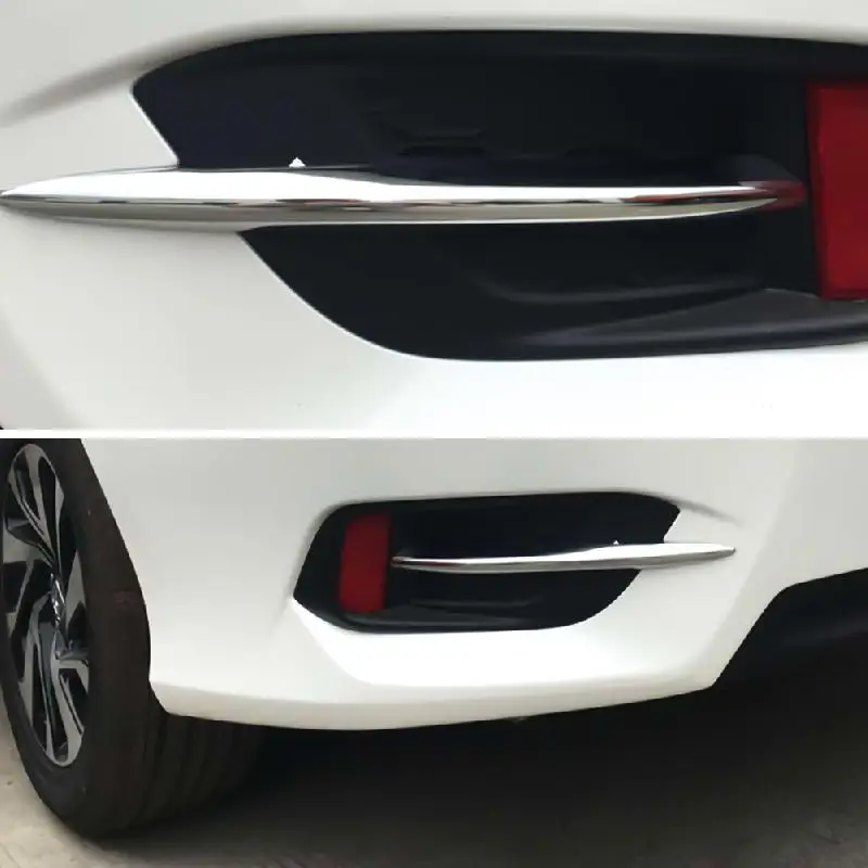 Хромированная лампа заднего противотуманного фонаря подходит для Honda Civic 10th Gen Sedan