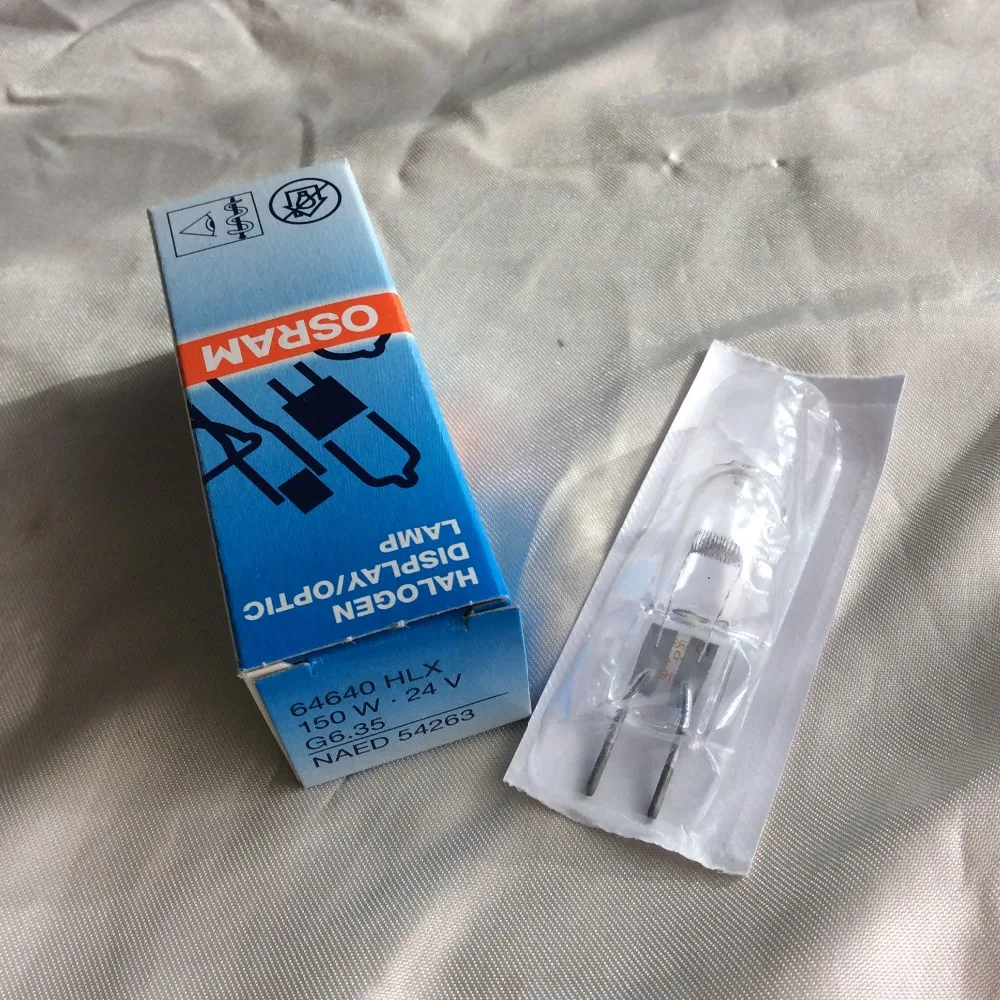 5 шт./10 шт. для OSRAM HLX64640 24 В 150 Вт GER, XENOPHOT NAED 54263 G6.35 галогенная лампа, FCS HLX 64640 24V150W проекционная лампа