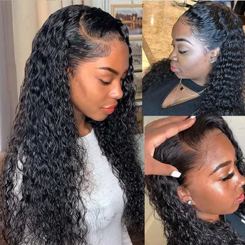 

KL 13X6 Lace Front Human Hair Wigs For Women Curly Brazilian Remy Human Hair Wigs Transparent 13X4 Lace Front Wig Pre Plucked