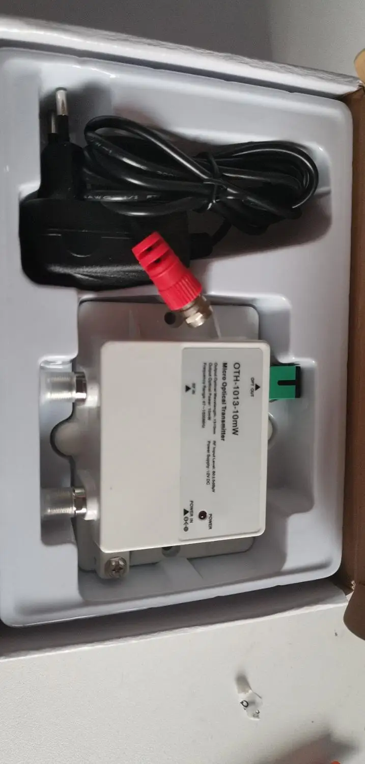 Микро оптический передатчик 3mw FTTH 47 1000MHz 12V DC 1310nm 1550nm CATV с SC APC Оптический Fibra Optica