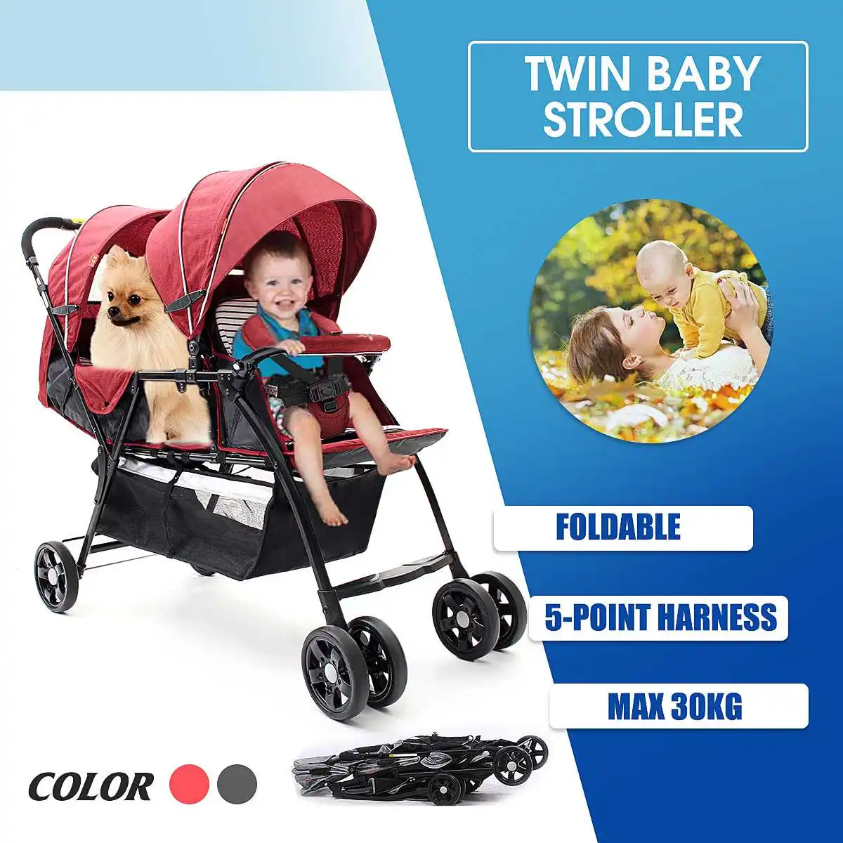 tandem baby strollers