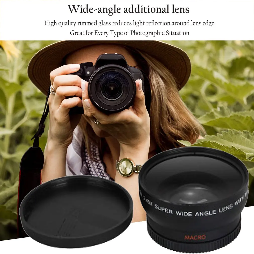 NEW 1set 58mm 0.45x Wide Angle Macro Lens for Nikon D3200 D3100 D5200 D5100 Promotion Drop Shipping