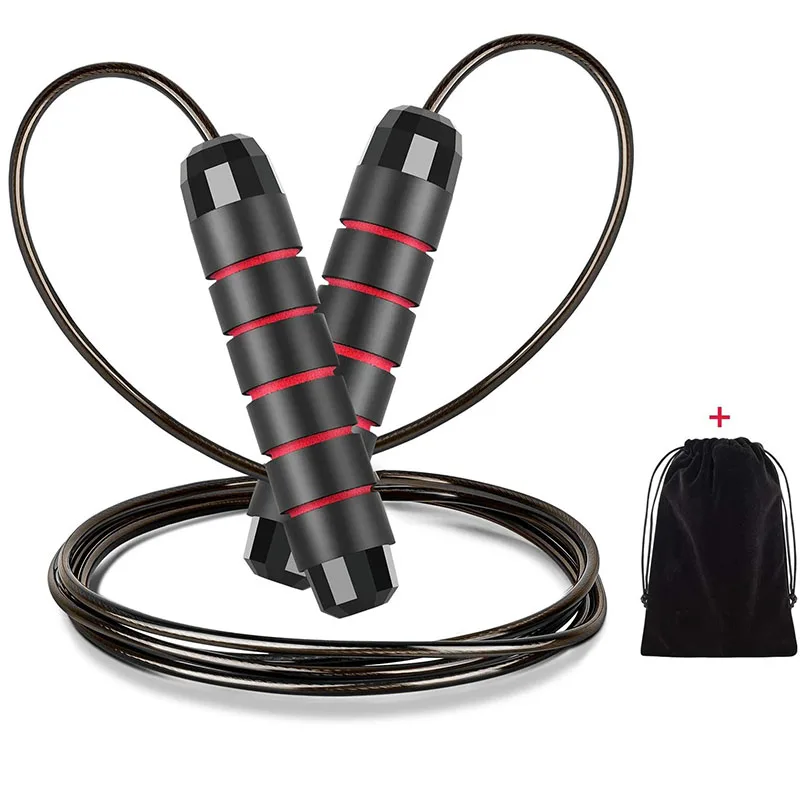

Adjustable Ball Bearings Jump Rope Exercise Gym Crossfit Fitness Training Equipment Speed Skipping Rope With Carry Bag