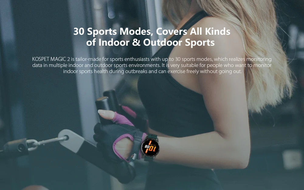 Kospet MAGIC 2 1.3 inch Smart Watch 30 Sports Modes