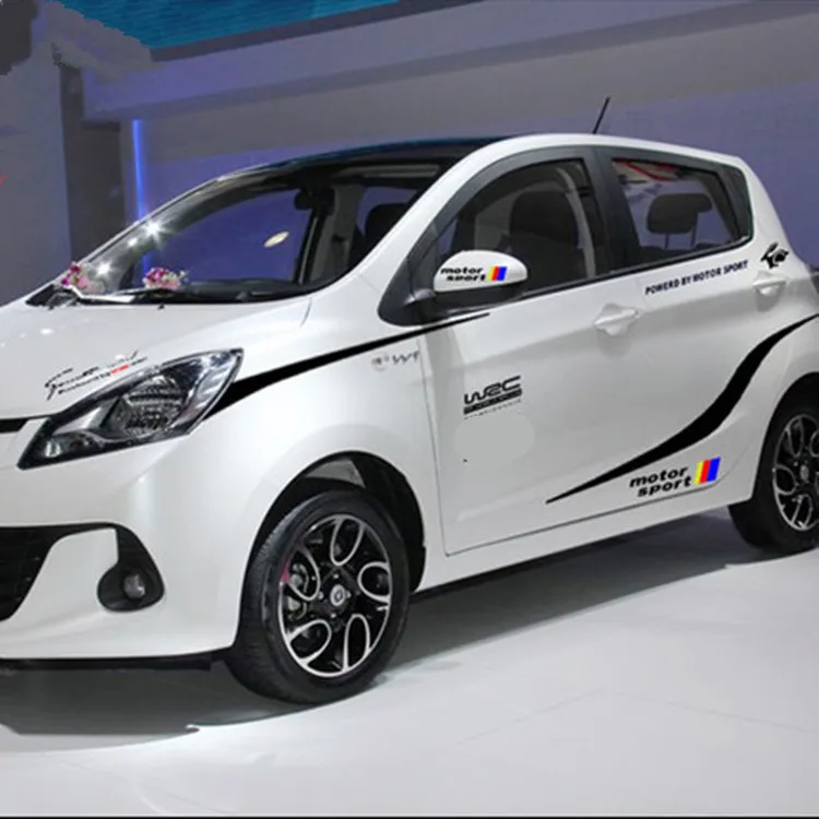 Двери юбка линии талии Украшенные стикер автомобиля для Yaris Fit BYD F0 POLO CBA008