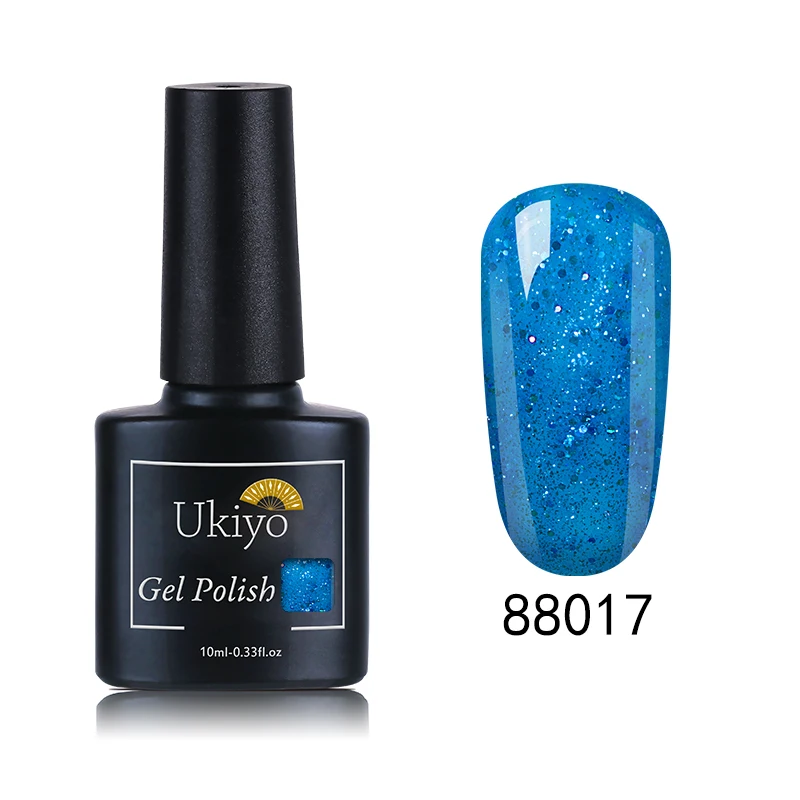 88017 Ukiyo 10 мл отмачиваемый Гель-лак для ногтей УФ светодиодный сменный Гель-лак разноцветные, для ногтей с мраморным эффектом - Цвет: 88017