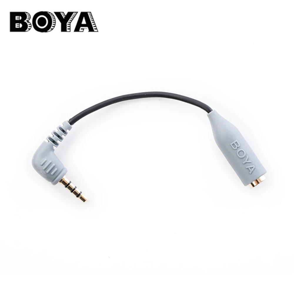 BOYA BY CIP2 3 5 мм к TRRS TRS адаптер для кабеля микрофона iPad iPod Touch iPhone|Микрофоны| |