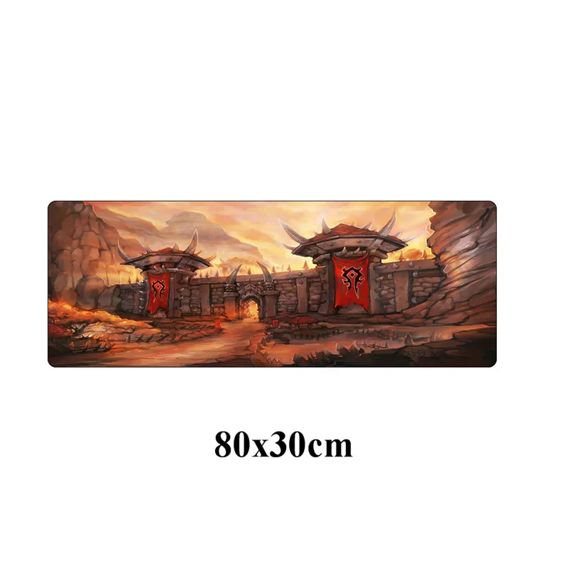 Розовый Битва за Azeroth коврик для мыши 80x30 см большой резиновый для долговечной игры геймерский коврик для мыши ноутбук стол коврик Блокировка края клавиатуры pad - Цвет: Розовый
