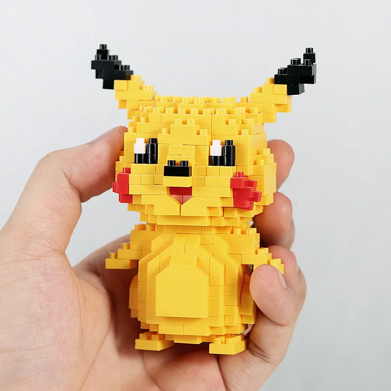 New 41 style Pokemon Blocks Small Building Blocks Cartoon Picachu Animal Mini Model Education Game Graphics Pokemon Toys