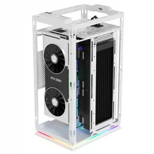 Yogo – Mini boîtier ITX S1 pour ordinateur de bureau, tour complète atx, tour complète RGB, châssis