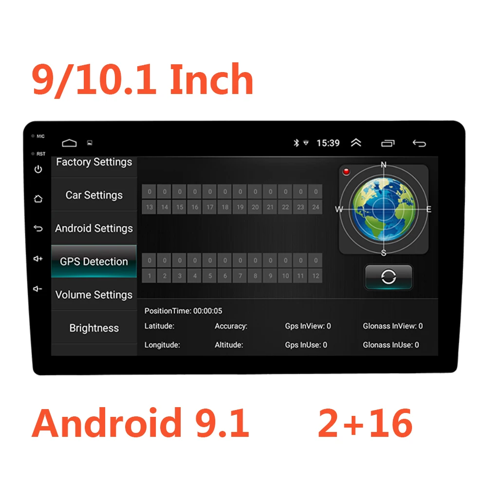 9/10. 1 дюймов Android 9,1 2+ 16 автомобильный Радио плеер 2 Din Авторадио Авто стерео радио Wifi FM Bluetooth стерео 2Din Gps 45