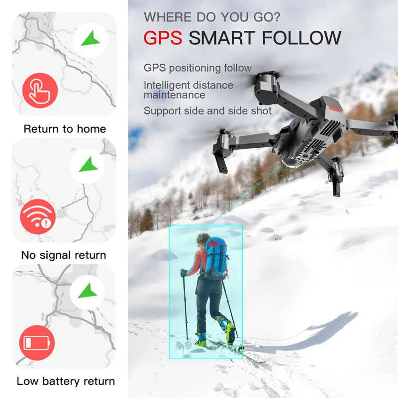 ZWN SG907 SG901 GPS RC Quadcopter с Wi Fi FPV 1080P 4K HD двойной камерой оптический поток Дрон следуй за
