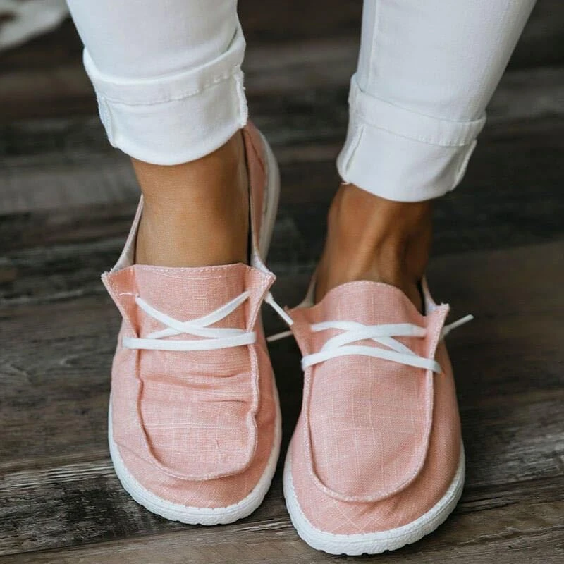 Zapatos finos de a la moda para mujer, zapatillas de lona transpirables informales y ligeras, para verano y otoño, 2021| Zapatos de mujer| - AliExpress