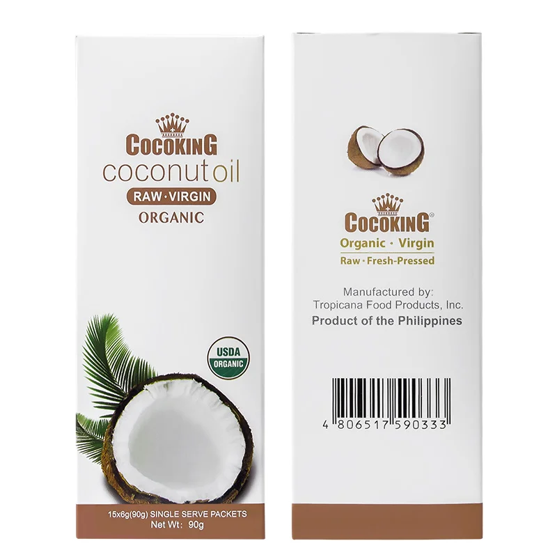 Philippines imported cocoking coconut crown organic cold pressed virgin pure coconut oil edible oil natural portable