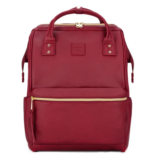 Kah\u0026Kee Leather Backpack Diaper Bag 