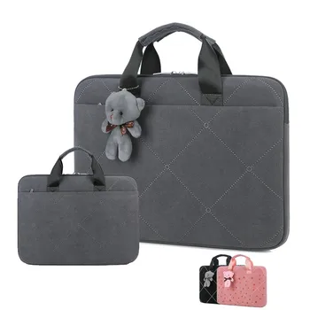 

Laptop Bag For Women 13 13.3 14 15Inch Cute Leather Laptop Bag Case NEW Waterproof Casual Laptop Bag For Men Anti-dus Shockproof