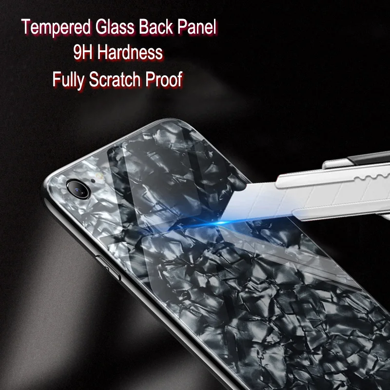

Tempered Glass Marble Case Luxury Shockproof For Apple iPhone X XS XR Max 10 8 7 Plus 6s 6 Original Case Cover TPU Coque Funda