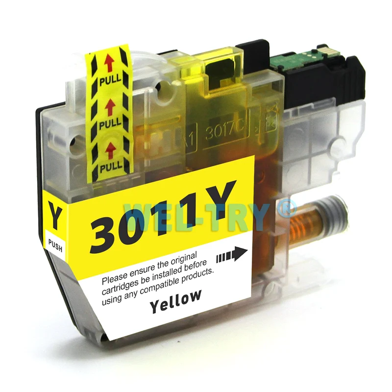 LC3011 чернила carttidge для brother MFC-J491DW MFC-J497DW MFC-J690DW MFC-J895DW, полный набор чернил с чипами