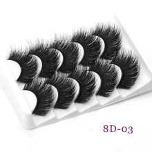 DamePapil естественные длинные норковые толстые ресницы ручной работы пушистые мягкие 8d натуральные накладные ресницы норковые полосы