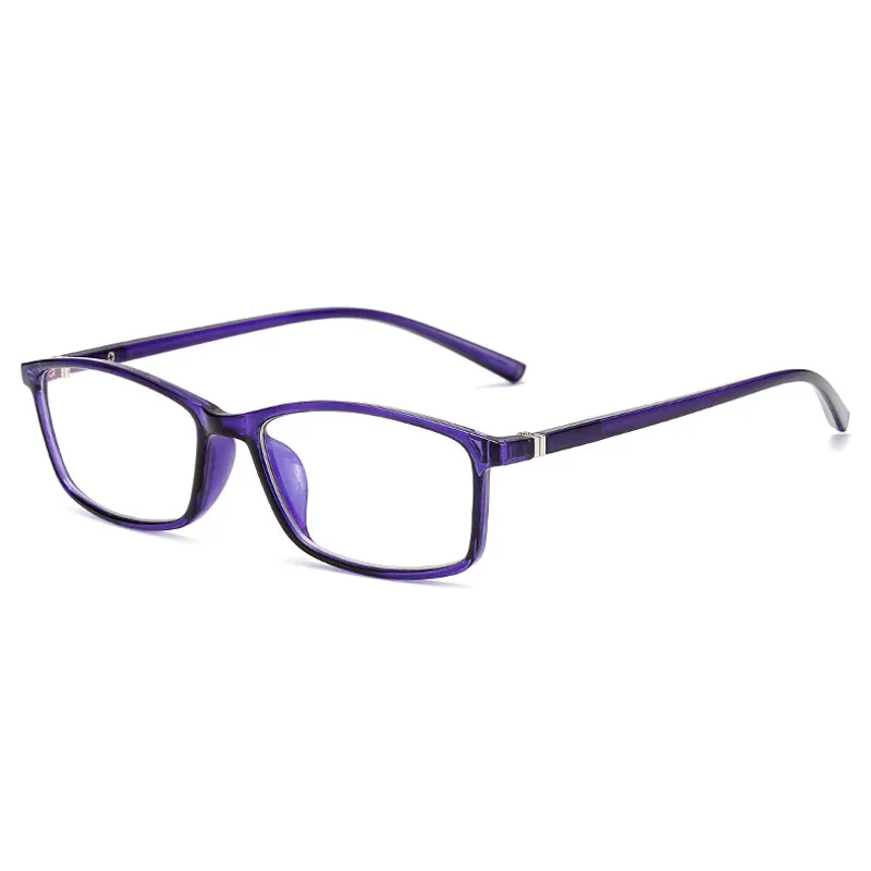SEEMFLY Blu-Ray блокирующие очки для чтения женские и мужские пресбиопические очки унисекс очки при дальнозоркости ультралегкие TR90 очки - Цвет оправы: Purple