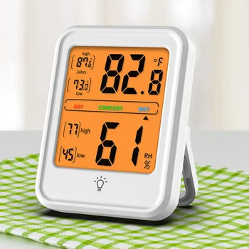 

Electric Hygrometer Thermometer Luminous Digital Humidity Temperature Meter Home Desk Luminous Moisture Measuring Tester Tools