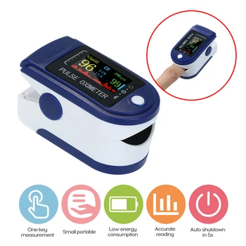 

Digital Fingertip Pulse Oximeter OLED Display Blood Oxygen Sensor Saturation Mini SpO2 Monitor PR Pulse Rate Measurement Meter
