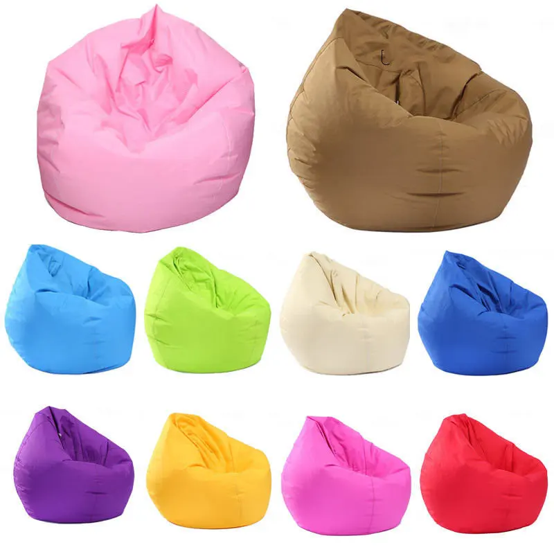 Sofa Cover Unfilled Lounge Bean Bag Home Soft Lazy Sofa Cozy Single Chair Durable Furniture Couch Cover Sofa Towel 60*65cm