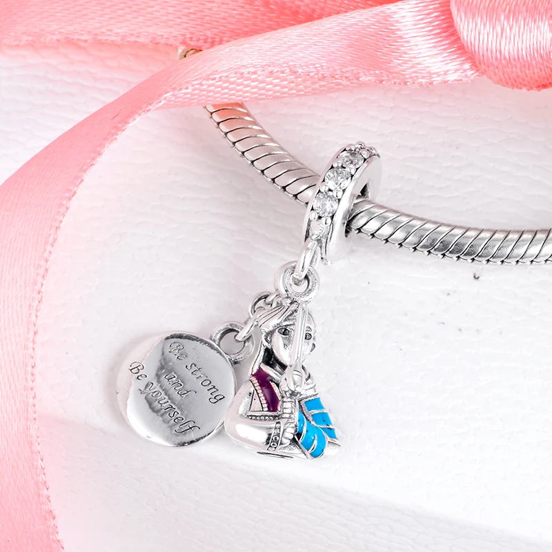 Весенняя новинка 2020 подвеска шарм Mulan из стерлингового серебра 925 пробы подвески