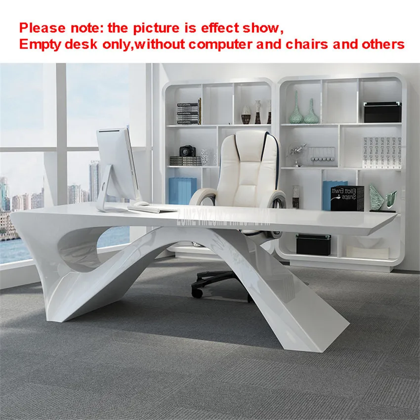 Simple Nordic Wooden Laptop Computer Table Special Shape Executor Manager's Office Desk Table Fashion Office Furniture White Simple Nordic Wooden Laptop Computer Table Special Shape Executor Manager's Office Desk Table Fashion Office Furniture White