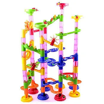 

105 pieces fun Construction DIY Marble race of the race Labyrinth Balls track Building Blocks building games
