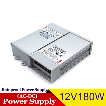 

Rainproof Power Supply DC12V 15A 180W Driver Transformers 110v 220V AC DC 12V Powers Source for LED Strip Light Monitor Cctv