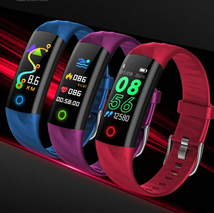 Man Smartwatch Smart IP68 Bracelet Waterproof Sport Heart Rate Tracker Band Screen Fitness Tracker Armband Voor Android IOS