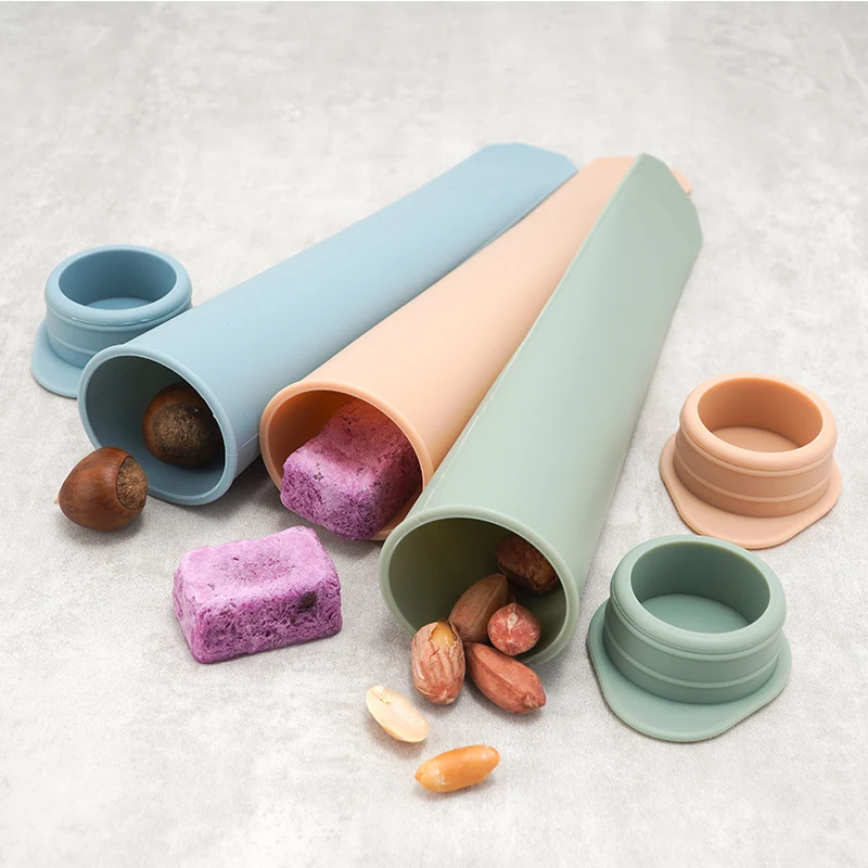 100% de silicona de grado de alimentos de helado molde para paletas creativo molde de silicona para manualidades helado molde de helado