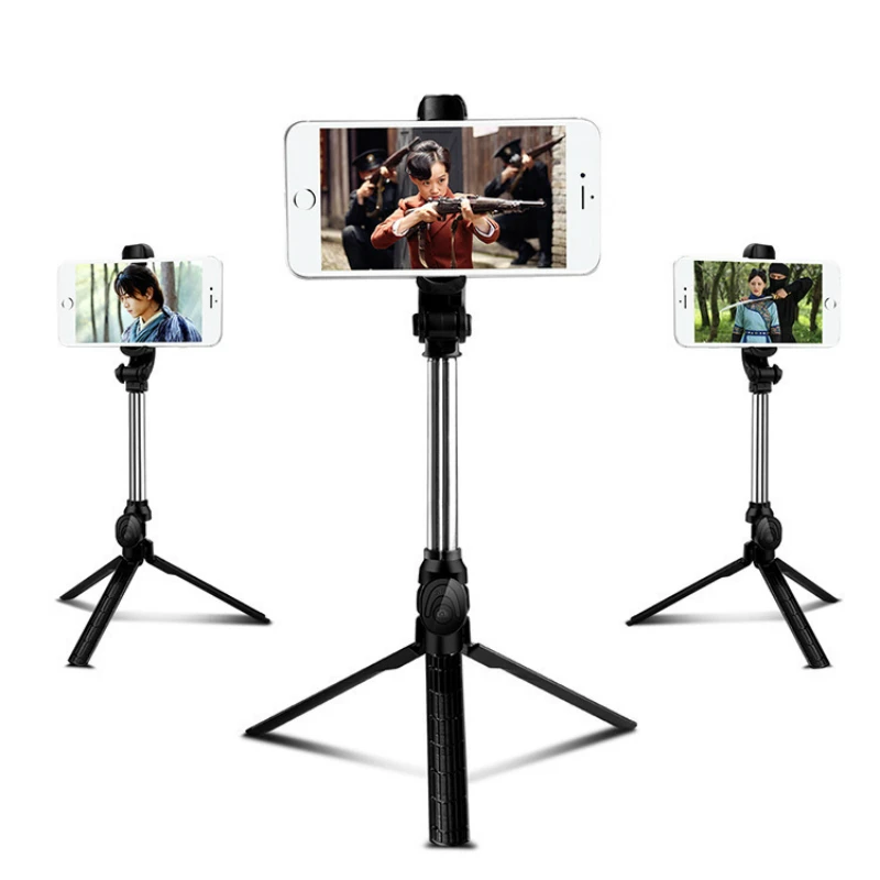 Bluetooth-compatible Selfie Stick Tripod Mini Tripod Monopod Selfie Stick Wireless with Button for Iphone Android
