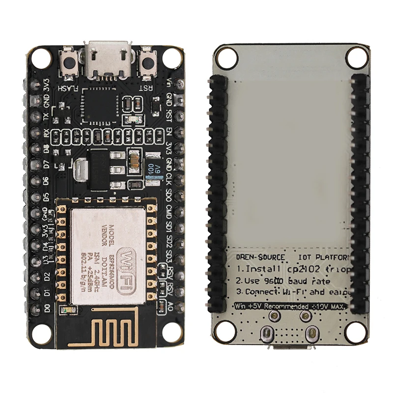 NodeMcu Lua wifi Интернет вещей макетная плата на основе ESP8266 CP2102 модуль