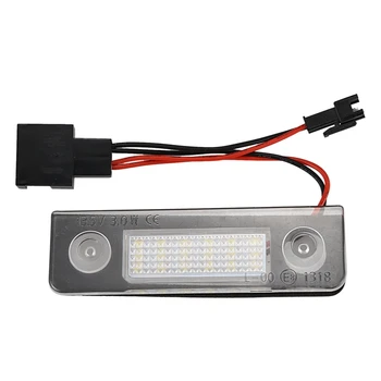 

2X Car White Canbus Error Free Led License Plate Light for Skoda Octavia Roomster 5J Auto Warning Lamp