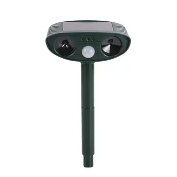 

Solar Powered Motion Activated Animal Ultrasonic Cats Dogs Repeller Frighten Animals 511 For Outdoor Gardening
