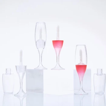 

5 Pieces 8 ML Creative Mini Wine Glass Shaped Empty Lip Gloss Tube Refillable Lip Balm Bottles Cosmetic Containers
