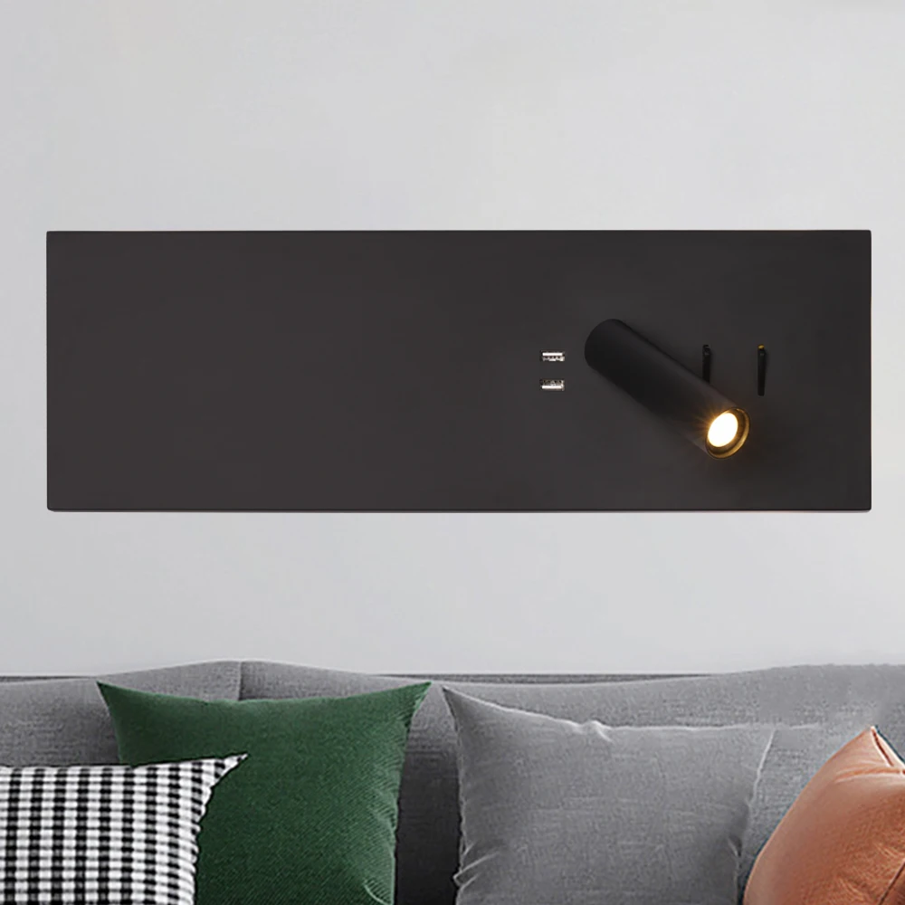 

Modern Wall Lamps for bedroom study living balcony room usb port home decor aluminum body sconce led lights fixtures mounted luz