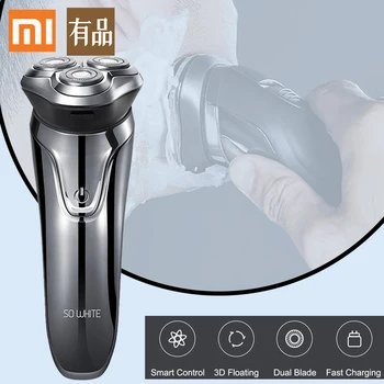 

Xiaomi PINJING Electric Shaver Razor Men Washable USB Rechargeable Wireless 3D Smart Control Shaving Beard Machine Man gift 5