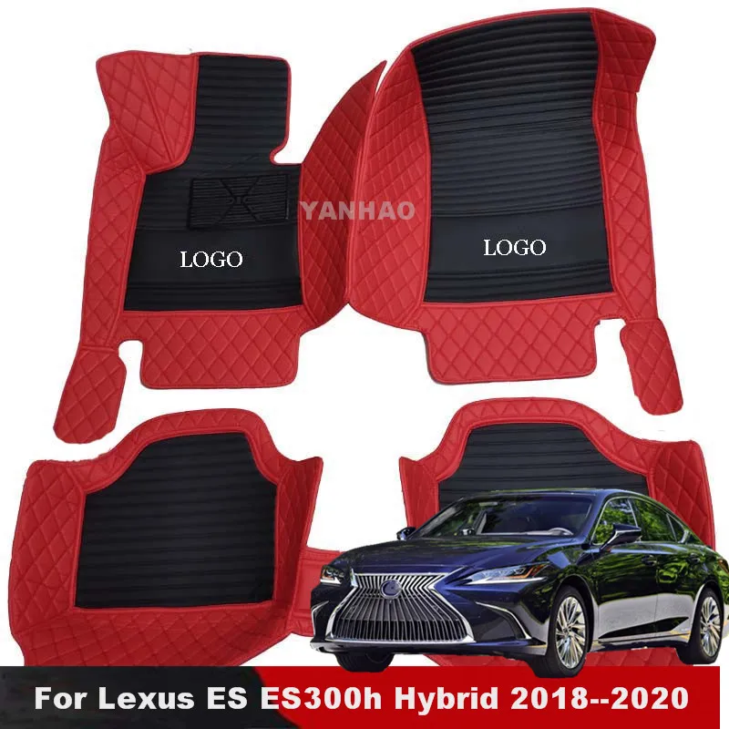 

Car Floor Mats For Lexus ES ES300h Hybrid 2018 2019 2020 Accessories Auto Styling Leather Anti-dirty Carpet Car Mats