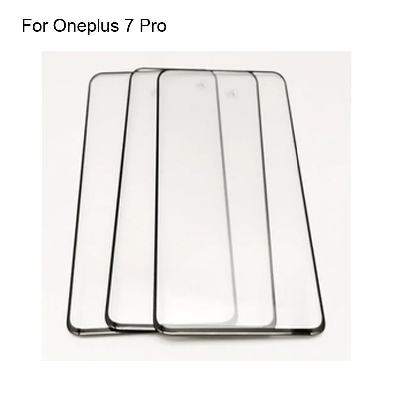 

High quality For Oneplus 7 Pro Front Outer Glass Lens Touch Screen Outer Glass without Flex cable For One plus 7pro Oneplus7 Pro