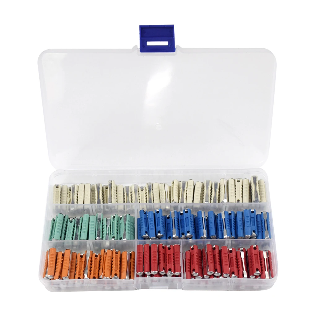 200 Pcs Continental Car Fuses Torpedo Type Sets For European Cars Old Style