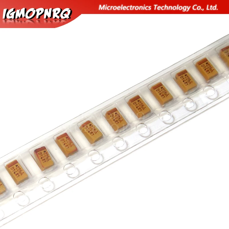 A B C D Type Tantalum Capacitor 100UF 0.22UF 1UF 4.7UF 10UF 22UF 33UF 47UF 6.3V 10V 16V 25V 35V 50V 3216 3528 6032 7343 10pcs tantalum capacitor