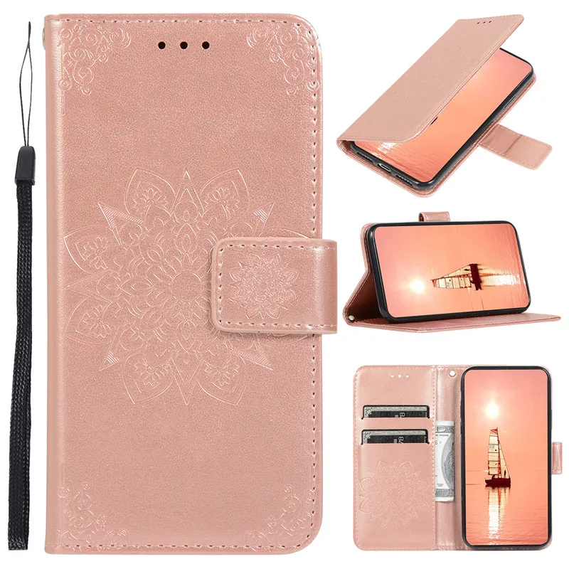 S8 S9 S10 S10-5G плюс Edge Lite кожаный флип чехол для samsung Galaxy Note 8, 9, 10, плюс A10 A20 A30 A40 A50 A60 A70 A80 A90 крышка - Цвет: Rose